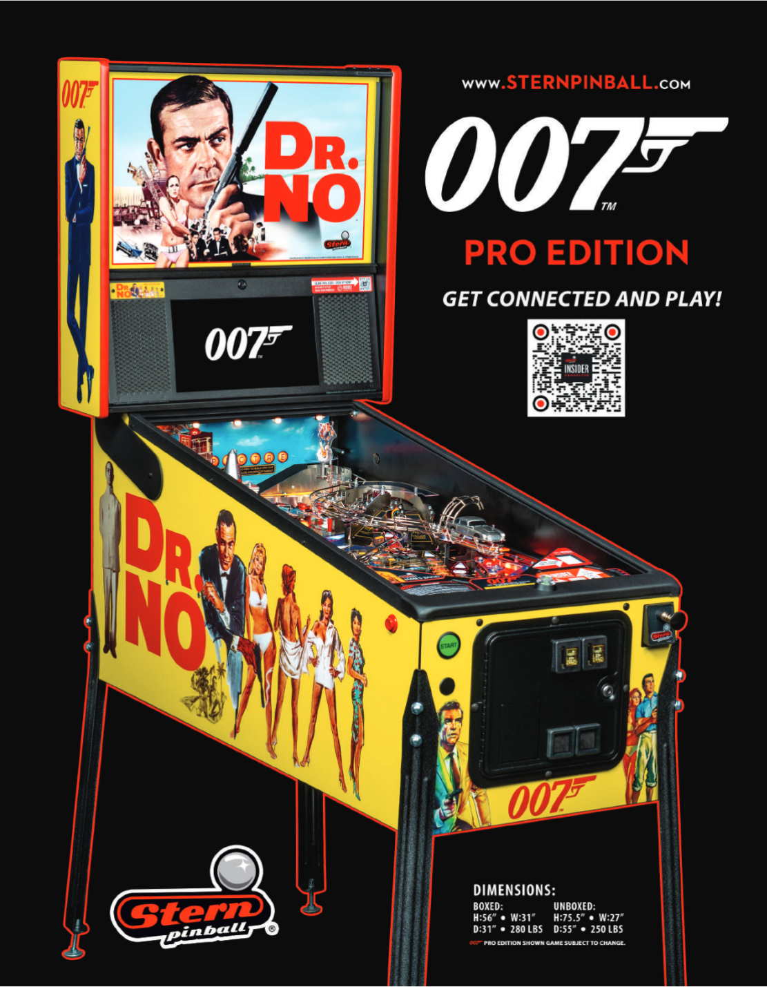 James Bond 007 Pro Pinball Machine – GotArcades.com